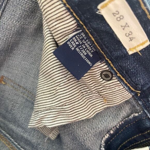 Madewell Jeans Women's 28X34 Blue Rail Straight Low Rise Denim Casual - Picture 10 of 12